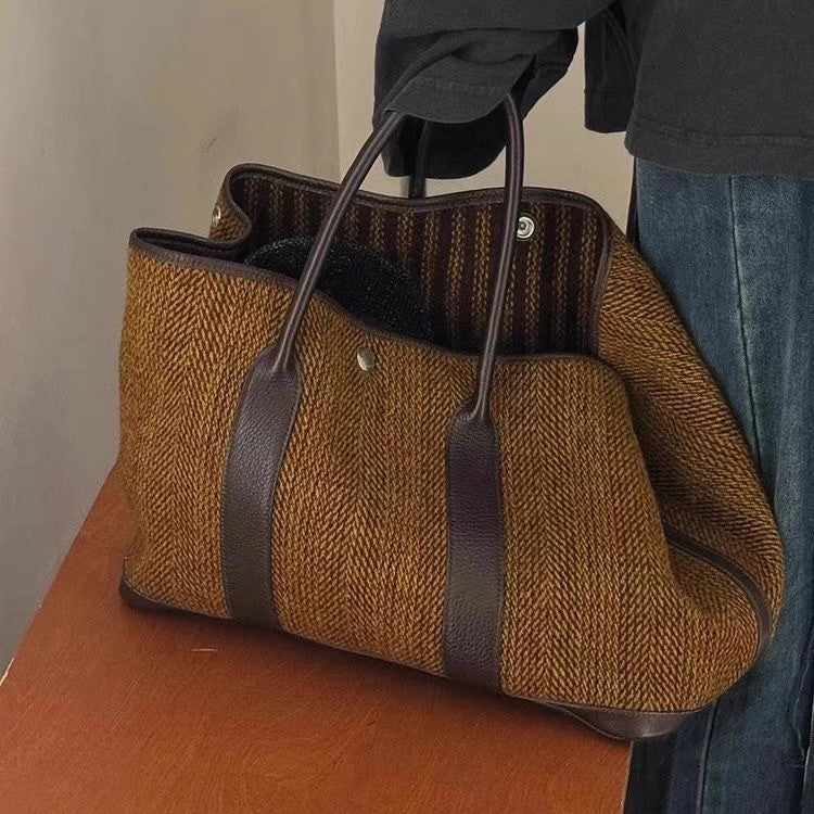 Retro Casual Herringbone All-match Handbag