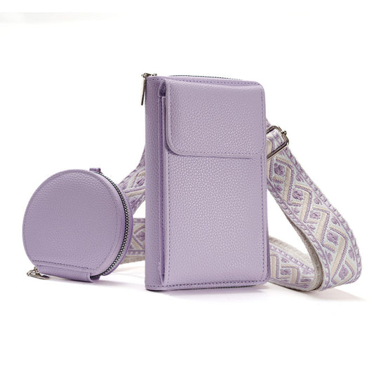 2-in-1 Women's Crossbody Shoulder Bag With Coin Purse