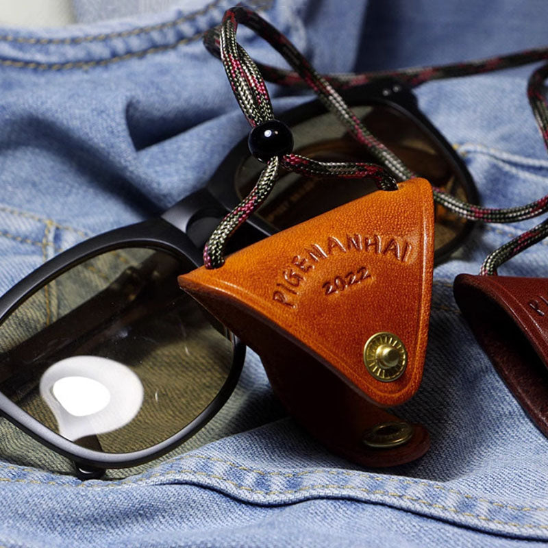 Retro Handmade Leather Portable Glasses Lanyard