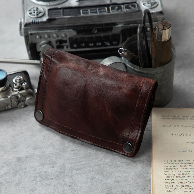 Retro Handmade Leather Wallet Multi-card Slots Wallet