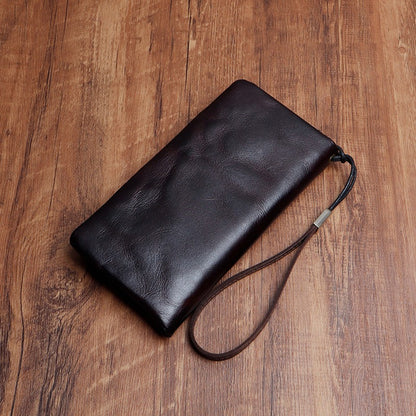 Vintage Handmade Genuine Leather Wallet Multi-card Slots Wallet