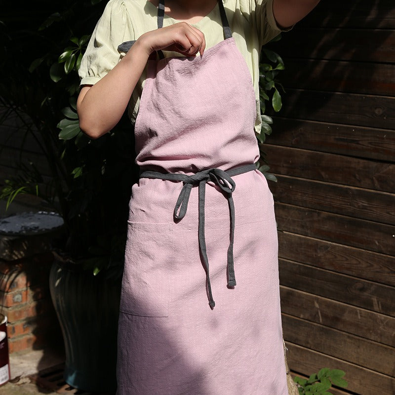 Vintage Cotton Linen Apron