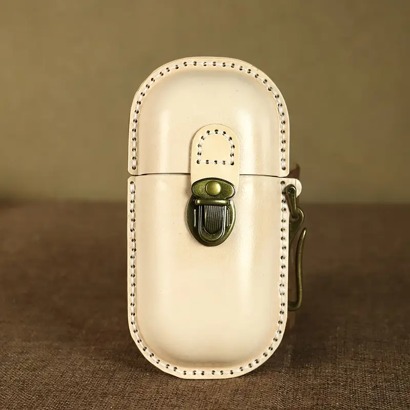 Genuine Leather Vintage Sun Glasses Box - Portable Storage Case with Hook - Eye Glass Organizer