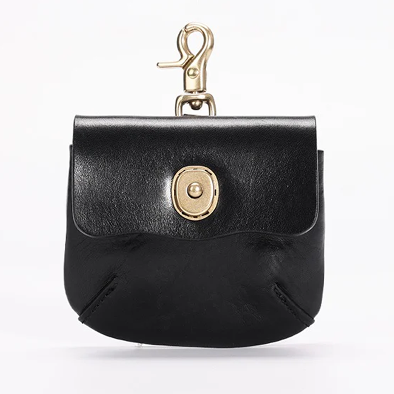 Retro Handmade Leather Portable Buckle Bag