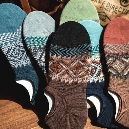 Retro Men's 6 Pairs Ethnic Style Socks