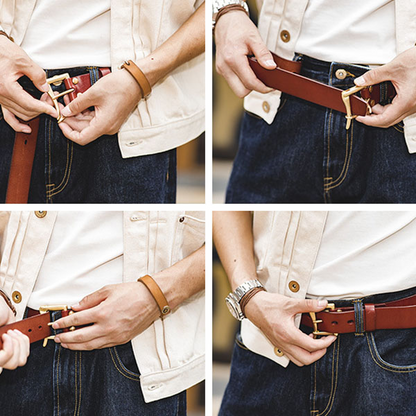 Retro Leather Men's Belt