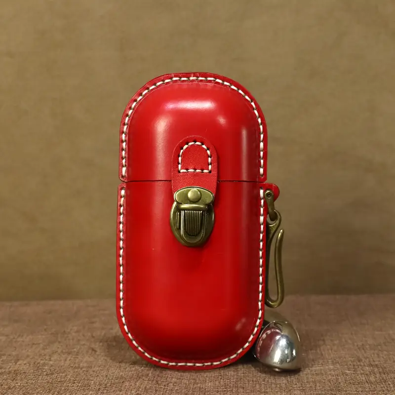 Genuine Leather Vintage Sun Glasses Box - Portable Storage Case with Hook - Eye Glass Organizer