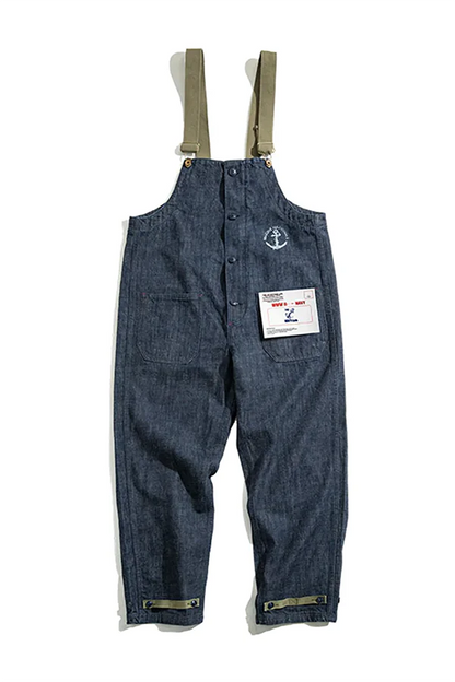 Vintage Casual Work Style Overalls