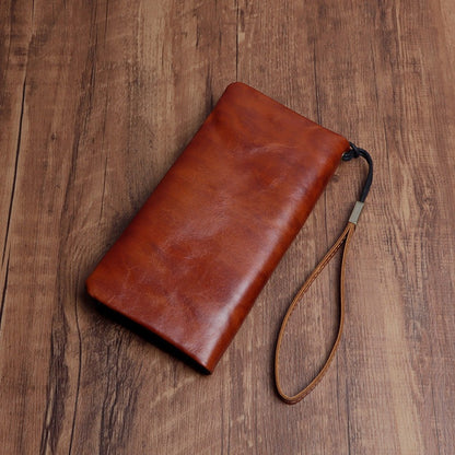 Vintage Handmade Genuine Leather Wallet Multi-card Slots Wallet