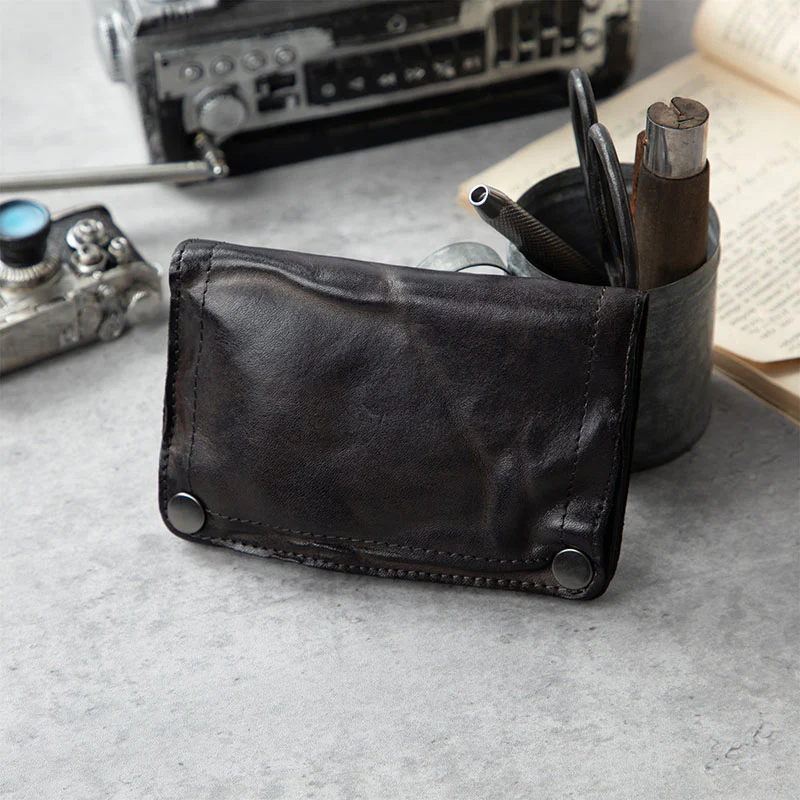 Retro Handmade Leather Wallet Multi-card Slots Wallet