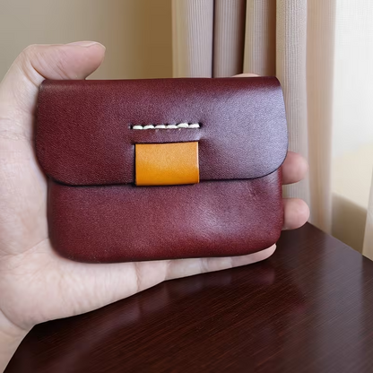 Authentic Leather Handmade Wallet | Capable of Storing Coins, Change, Cards & Stylish Creative Card Holder