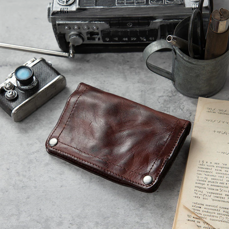 Retro Handmade Leather Wallet Multi-card Slots Wallet