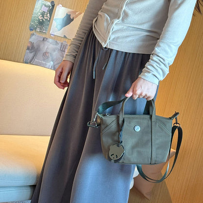 Canvas Mini Tote Handbag Crossbodybag