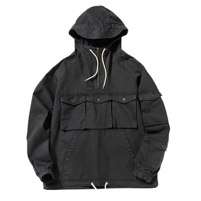 Retro Military Style Camouflage Casual Pullover Hoodies