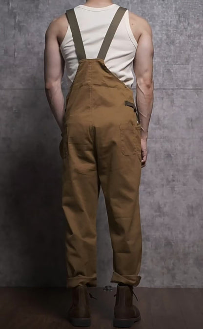 Vintage Casual Work Style Overalls