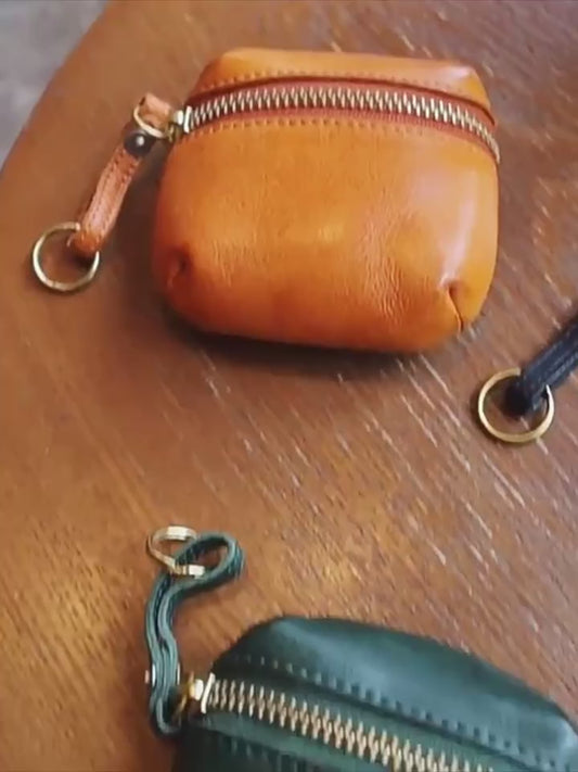 Retro Handmade Leather Storage Bag