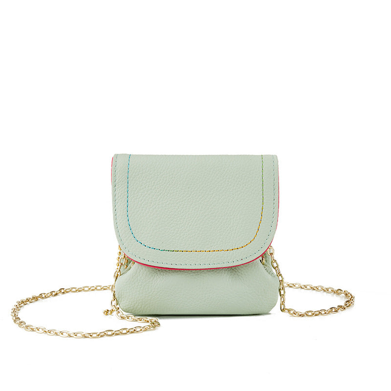 Retro Leather Chain Coin Purse