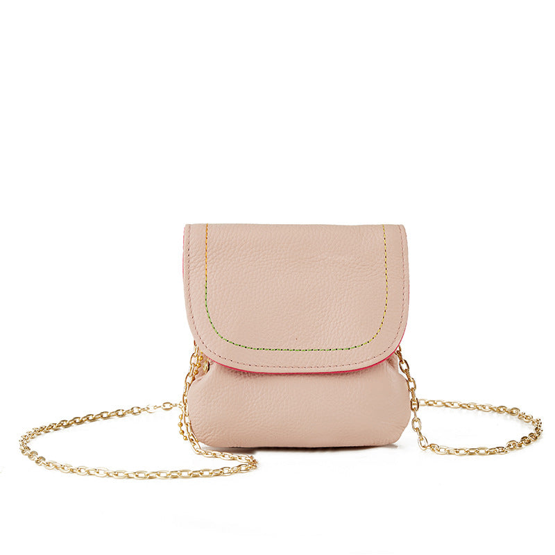 Retro Leather Chain Coin Purse