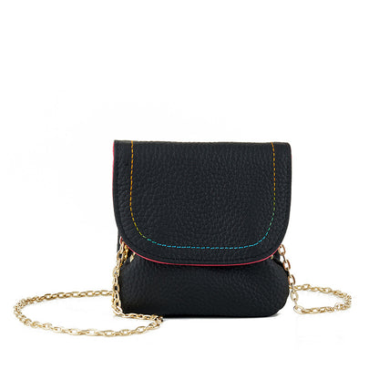 Retro Leather Chain Coin Purse