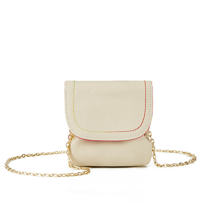 Retro Leather Chain Coin Purse