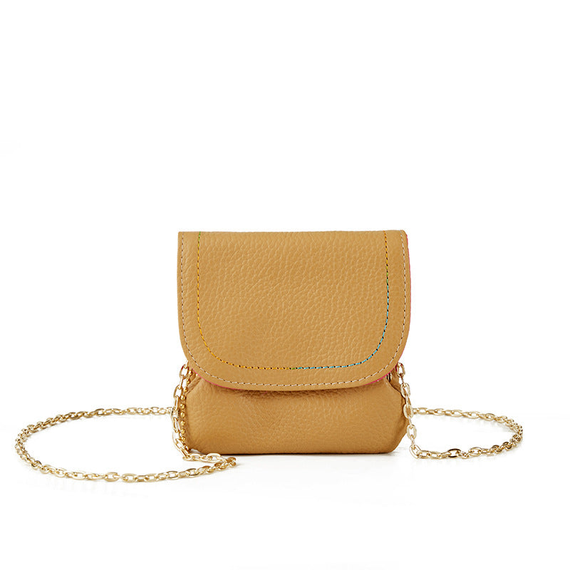 Retro Leather Chain Coin Purse