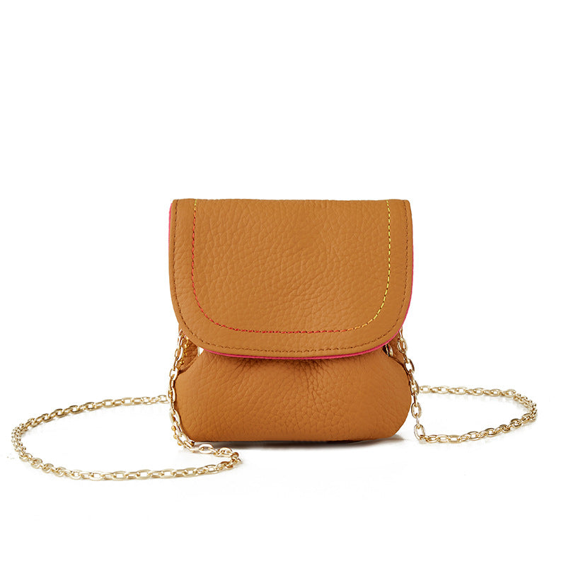 Retro Leather Chain Coin Purse