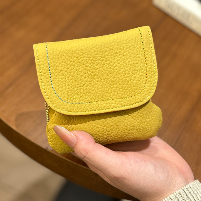 Retro Leather Chain Coin Purse