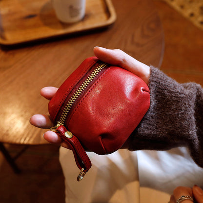 Retro Handmade Leather Storage Bag