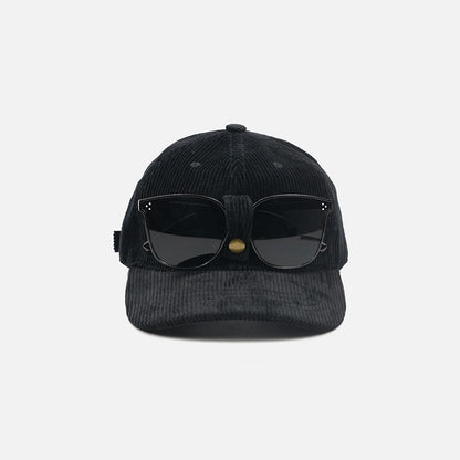 Retro Glasses Storage Flip Hat Beret Casual Cap Adjustable Hat