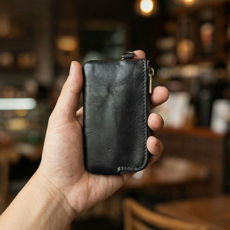 Vintage Leather Handmade Card Wallet