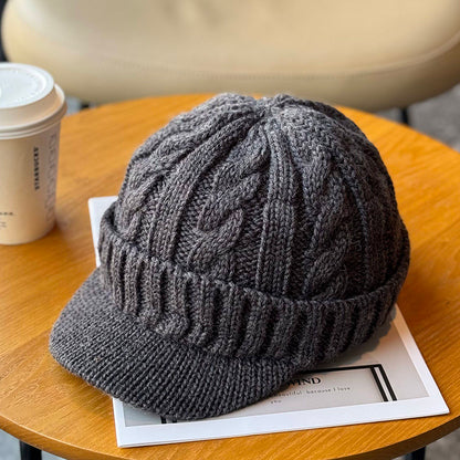 Retro Handmade Knitted Wool Hat