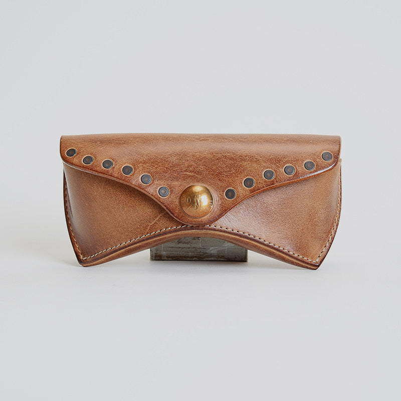 Retro Handmade Leather Glasses Case