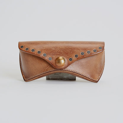 Retro Handmade Leather Glasses Case