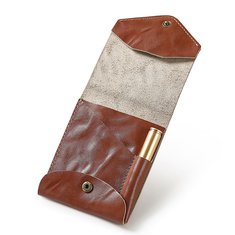 Retro Leather Multifunctional Compact Wallet