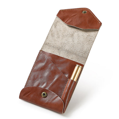 Retro Leather Multifunctional Compact Wallet