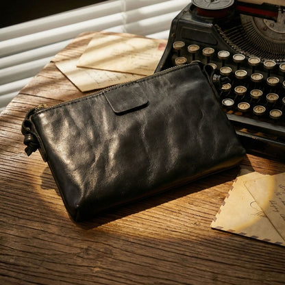 Retro Handmade Leather Small Crossbody Bag Portable Compact Organizer