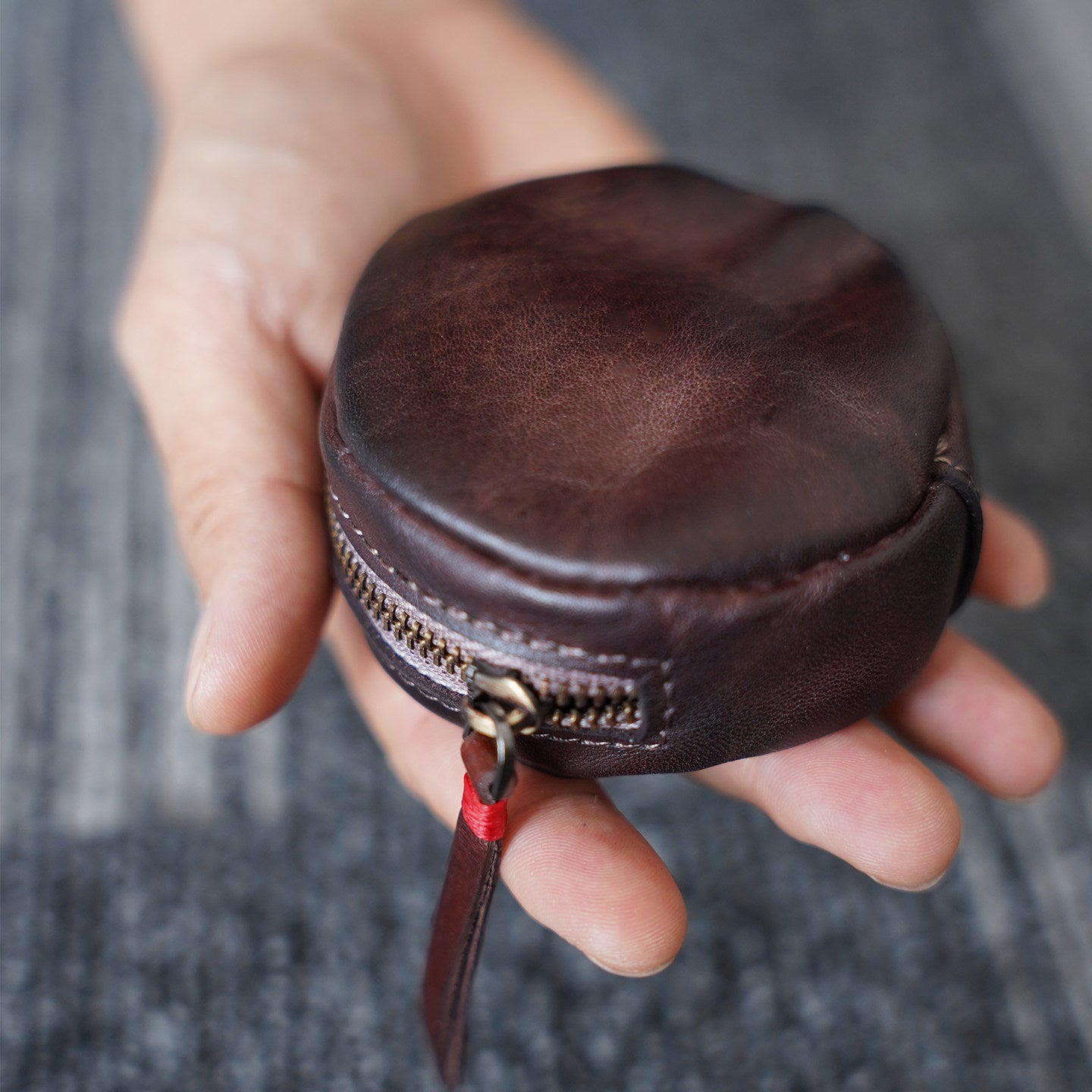 Retro Handmade Leather Coin Wallet