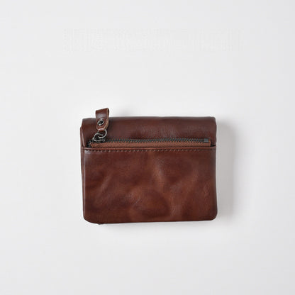 Retro Leather Handmade Short Wallets