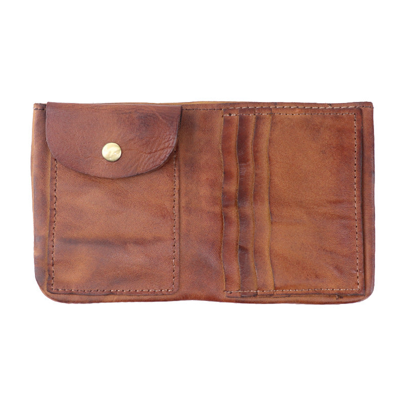 Retro Handmade Tanned Leather Wallet