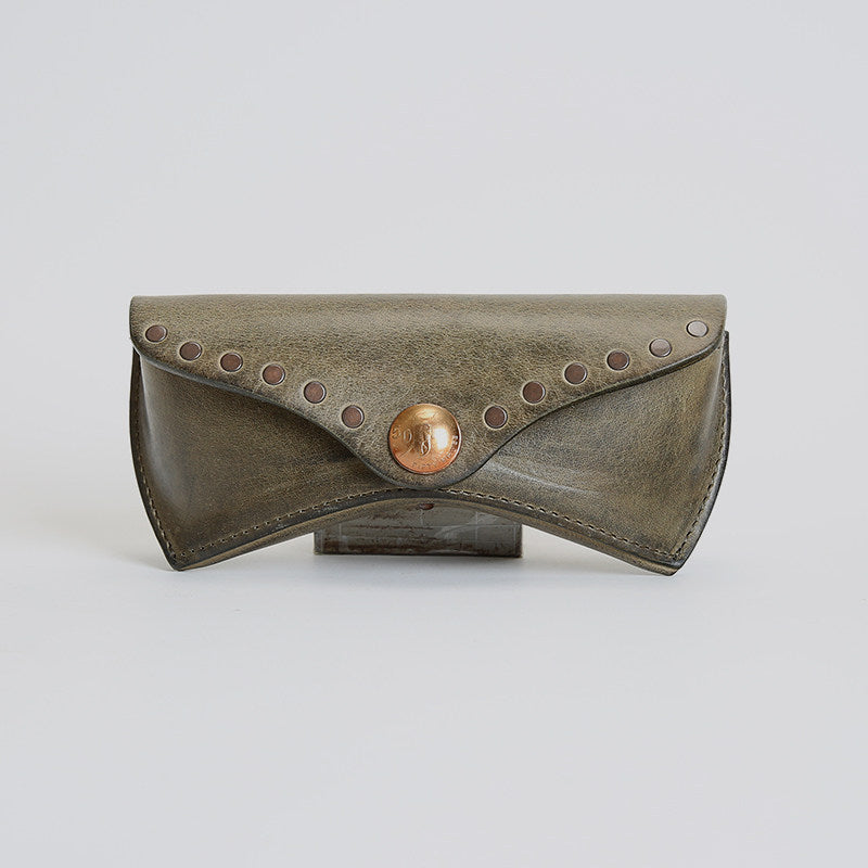 Retro Handmade Leather Glasses Case