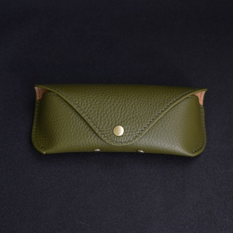 Retro Tanned Leather Glasses Case
