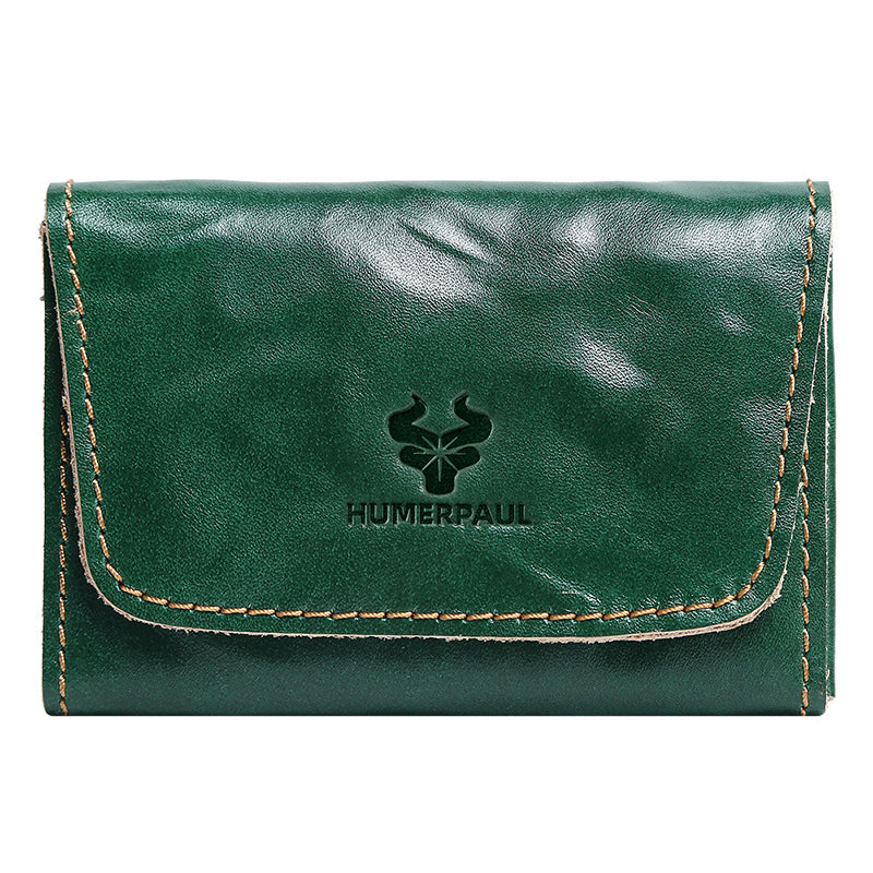 Vintage Leather Handmade Card Wallet