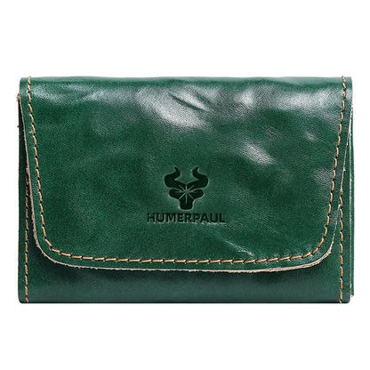 Vintage Leather Handmade Card Wallet