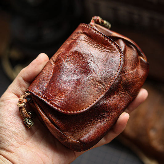Retro Handmade Leather Card Holders Wallet