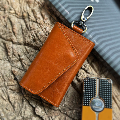Retro Handmade Leather Key Bag Waist Bag