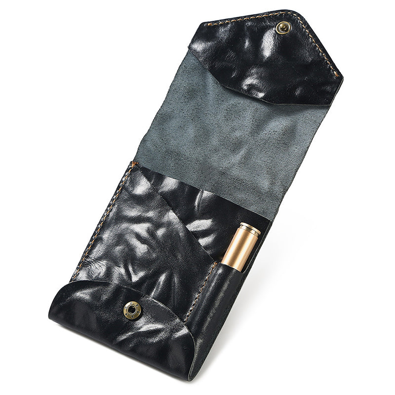 Retro Leather Multifunctional Compact Wallet