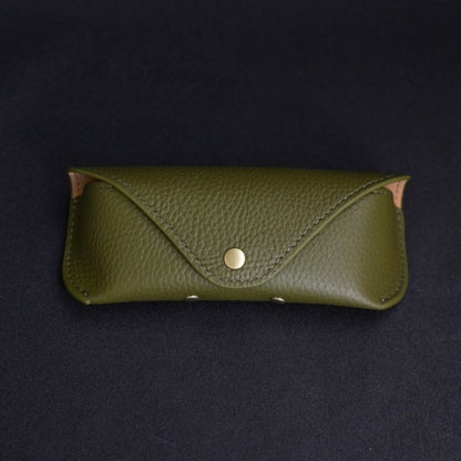 Retro Tanned Leather Glasses Case