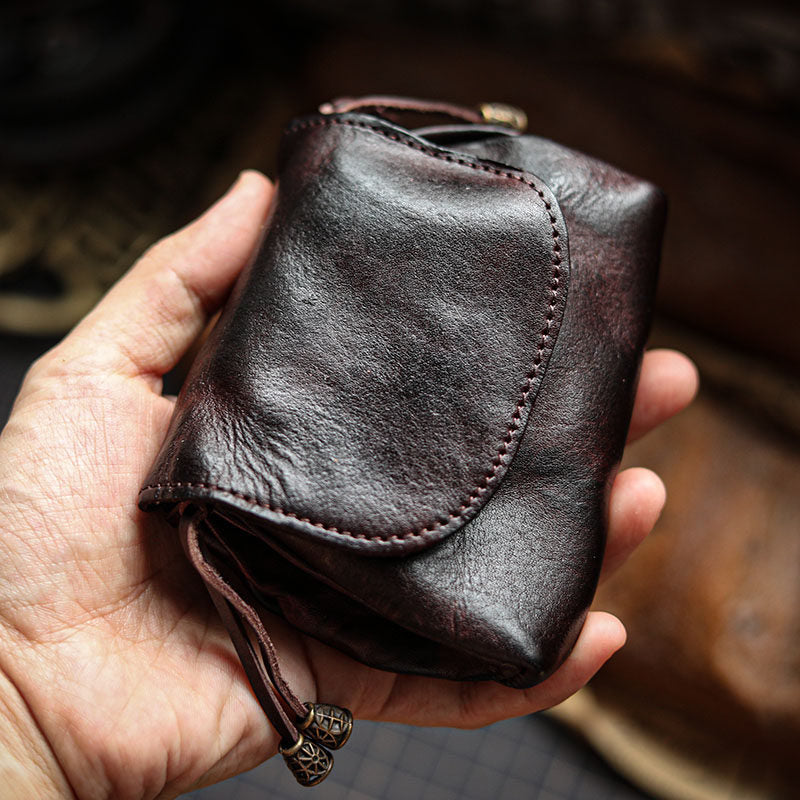Retro Handmade Leather Card Holders Wallet