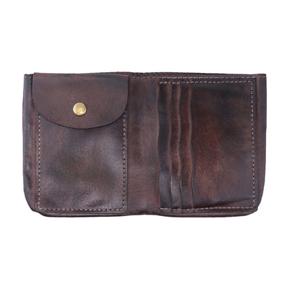 Retro Handmade Tanned Leather Wallet