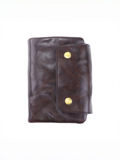 Retro Leather Handmade Short Wallets
